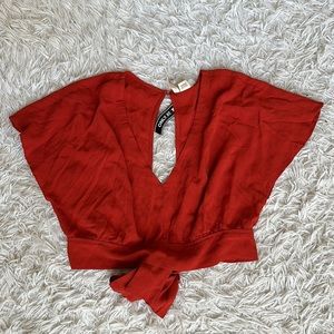 Tilly’s | SKY AND SPARROW Tie Back Womens Crop Top